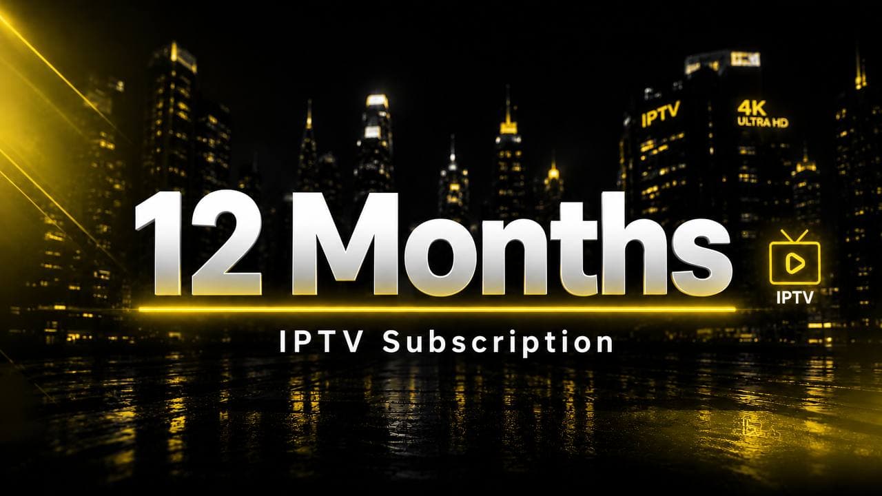 12 Months IPTV Subscription — $90/yr ($7.50/mo), 24,000+ channels, 4K Ultra HD