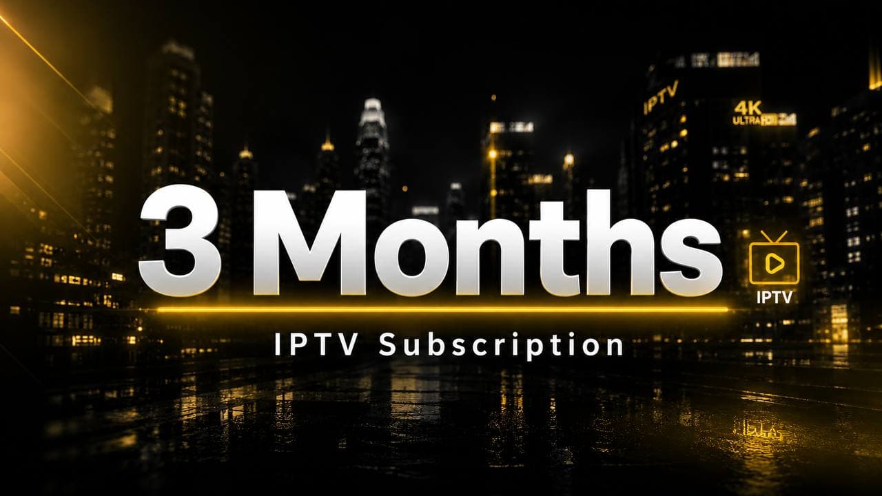 3 Months IPTV Subscription — $39 ($13/mo), 24,000+ channels, 4K Ultra HD